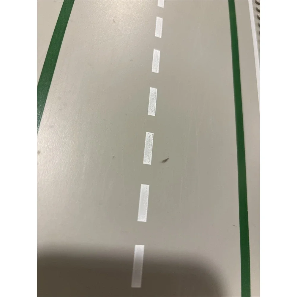 Vintage LEGO Gray Platform Base Plate Straight Road‎ White Sidelines